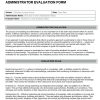 Administrator Evaluation Form