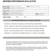 Referee Evaluation Form